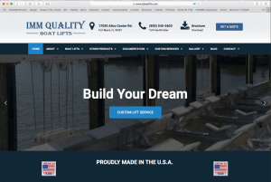 Web Design for Marine Company