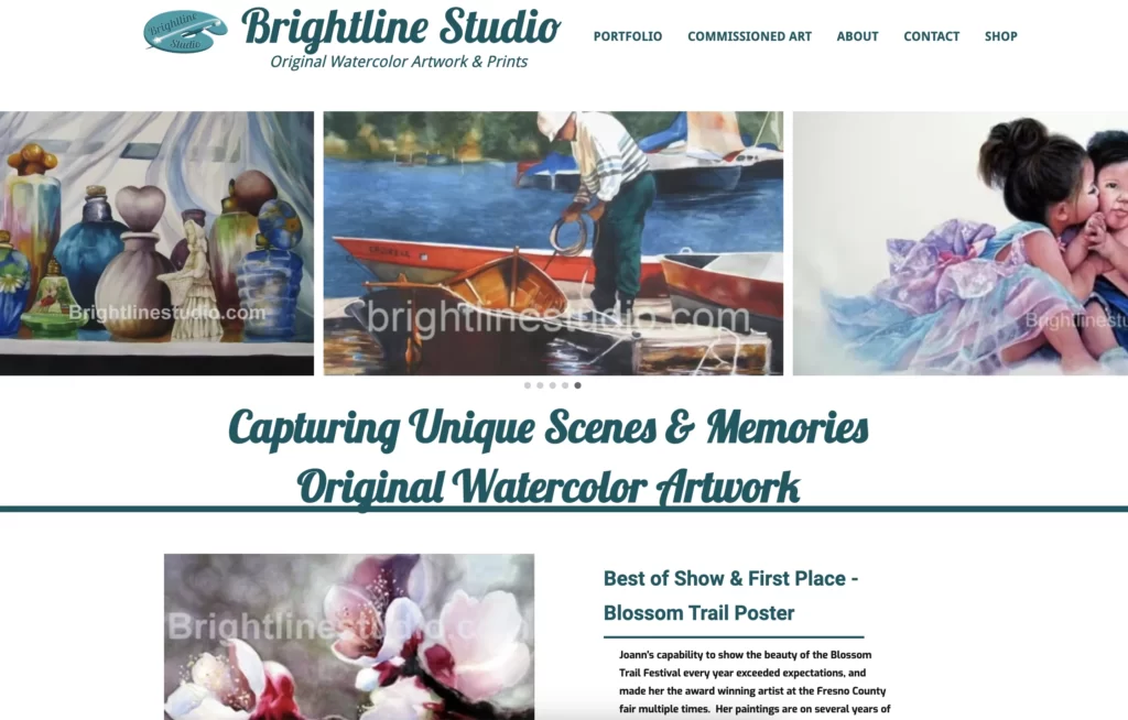 Brightline Studio Website Screen Shot